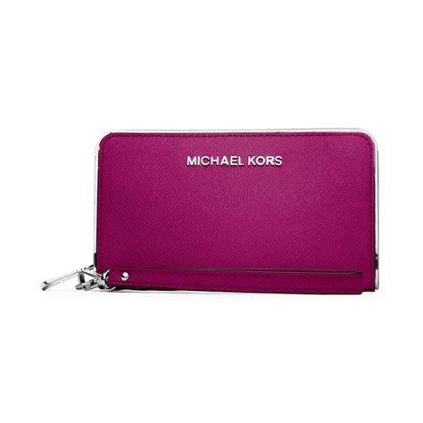 michael kors purple leather wallet|Michael Kors Wallet price.